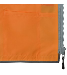 High-visibility orange surveyor vest with 12 pockets class 2 level 2