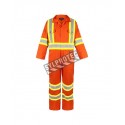 Terra ® unlined high-visibility orange coverall, sold individually in sizes small (S) to 5XL