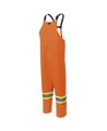 High-visibility orange raincoat set made of 150D Oxford weave and polyurethane, sold by setsizes S to 4XL