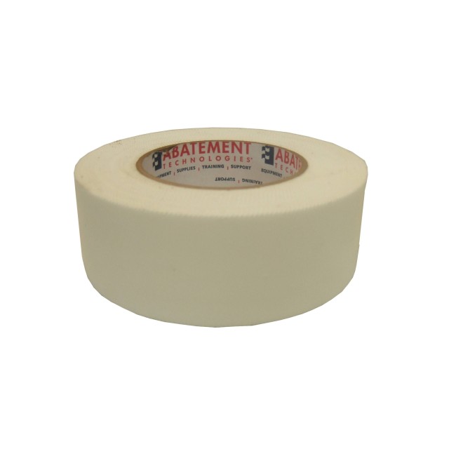 White polyethylene adhesive strip, ideal for tight sealing a containment area of decontamination. Thickness: 7 mils, 180'