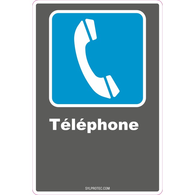 Affiche CDN «Téléphone» de langue française: formats variés, matériaux divers, d’autres langues & options