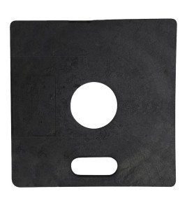 Stabilisateur noir pour poteau ou délinéateur, variété de poids, fabriqué en polyéthylène (PE) durable, résistant et sans odeur