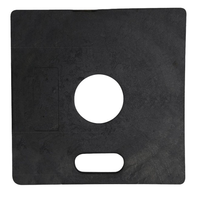 Stabilisateur noir pour poteau ou délinéateur, variété de poids, fabriqué en polyéthylène (PE) durable, résistant et sans odeur