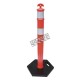 Black stabilizer for pole, delineator post, variety of weights, made of durable, strong and odorless polyethylene (PE)