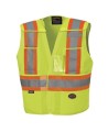 Pioneer yellow high-visibility safety jacket, class 2, level 2, detachable, 5 pockets, sold individually