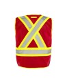 Economical high-visibility orange safety vest, one size class 2 level 2, without pockets