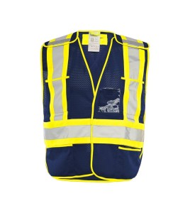 Economical high-visibility orange safety vest, one size class 2 level 2, without pockets