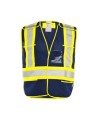 Economical high-visibility orange safety vest, one size class 2 level 2, without pockets