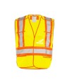 Veste de circulation orange fluo économique, taille unique classe 2 niveau 2, sans poches