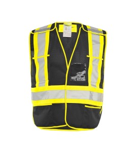 Economical high-visibility orange safety vest, one size class 2 level 2, without pockets