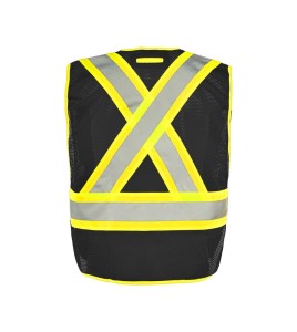 Economical high-visibility orange safety vest, one size class 2 level 2, without pockets