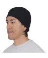 Acrylic beanie, black, one size fits all, made in China, sold individually