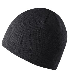 Acrylic beanie, black, one size fits all, made in China, sold individually