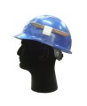 Adhesive pen clip for construction or hard helmets. White color, Sold individually