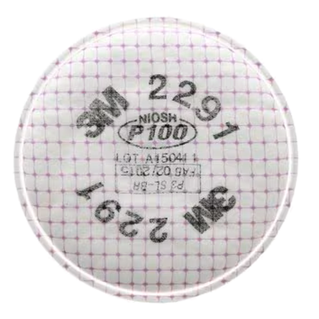 3M 2091 P100 filter for half & full facepiece respirators series 6000, 7000 & FF-400. NIOSH approved. Sold in pairs.