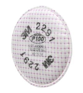 3M 2091 P100 filter for half & full facepiece respirators series 6000, 7000 & FF-400. NIOSH approved. Sold in pairs.