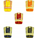 Traffic jacket, one size fits all, polyester, 5 pockets, detachable at 5 points, sold individually or in packs of 25