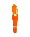 Terra high-visibility orange cotton coverall with polyester lining, sold individually in sizes small (P) to - 5XL