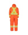 Terra high-visibility orange cotton coverall with polyester lining, sold individually in sizes small (P) to - 5XL