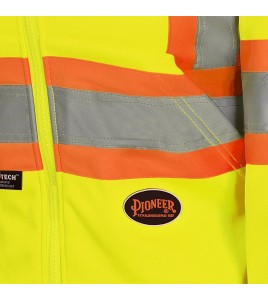 Kangourou Pioneer en polaire jaune fait de polyester 10.5 oz haute visibilité pour femme, vendu à l’unité