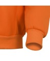 Men's orange Pioneer fleece hoodie made of 10.5 oz high-visibility polyester, sold individually