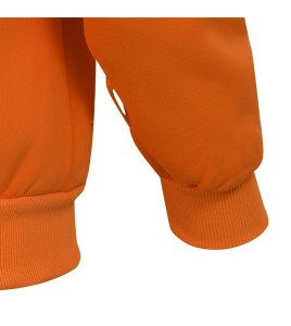 Men's orange Pioneer fleece hoodie made of 10.5 oz high-visibility polyester, sold individually