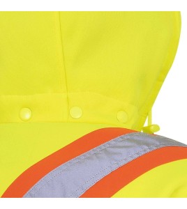 Kangourou Pioneer en polaire jaune 10.5 oz fait de polyester haute visibilité pour homme, vendu à l’unité