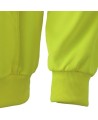 Men's yellow Pioneer fleece hoodie 7 oz made of high-visibility polyester, sold individually