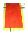 Terra high-visibility orange cotton coverall with polyester lining, sold individually in sizes small (P) to - 5XL