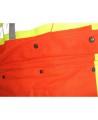 Terra high-visibility orange cotton coverall with polyester lining, sold individually in sizes small (P) to - 5XL