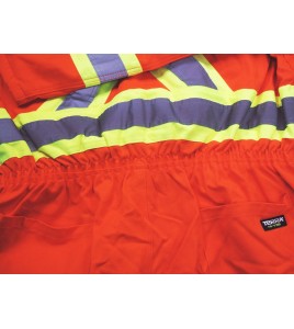 Terra high-visibility orange cotton coverall with polyester lining, sold individually in sizes small (P) to - 5XL