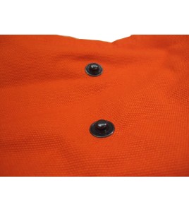 Combinaison en coton orange haute visibilité doublée de polyester, Terra, vendu à l’unité de la grandeur petit (P) à 5XL