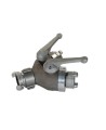 Gate-wye individual control valve, quick-connect inlet and two quick-connect outlets