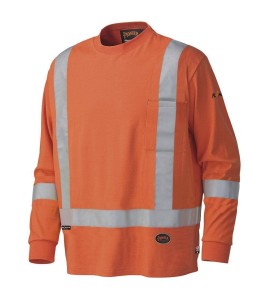 Pioneer long-sleeve flame-retardant shirt orange 7,5 oz (250 g/m2) sold individually