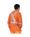 Pioneer long-sleeve flame-retardant shirt orange 7,5 oz (250 g/m2) sold individually