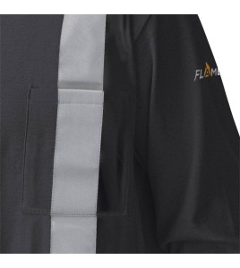 Pioneer long-sleeve flame-retardant shirt black 7,5 oz (250 g/m2) sold individually