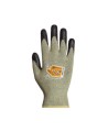 Woven gloves in flame-retardant fiber, ARC2 arc-resistant, neoprene-coated palm, made in Canada, sold by the pair