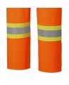 Waterproof, flame-retardant, high-visibility orange safety bib pant, model 5893 Pioneer Flame-Gard, sizes XS to 7 XL