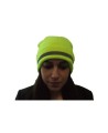 Yellow High-visibility winter toque, 100% acrylic, one size, sold individually