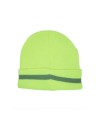 Yellow High-visibility winter toque, 100% acrylic, one size, sold individually