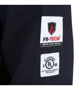 Safety shirt, navy blue, FR-TECH 7 oz fireproof, size small to 4XL, Pioneer V2541440, model 7742SF, sold by unit