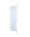 Recessed cabinet for fire hose of 75 to 100 ft and fire extinguisher of 5 or 10 lb, white