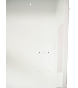 Surface-mounted cabinet for fire hose of 75 to 100 ft and fire extinguisher of 5 or 10 lbs.