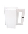 Recessed built-in cabinet for 5 lbs powder fire extinguishers, pre-painted flat white