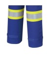 Women's 100% flame-resistant 7 oz , Pioneer 7704W royal blue safety coverall,ARC 2, with high-visibility reflective stripes