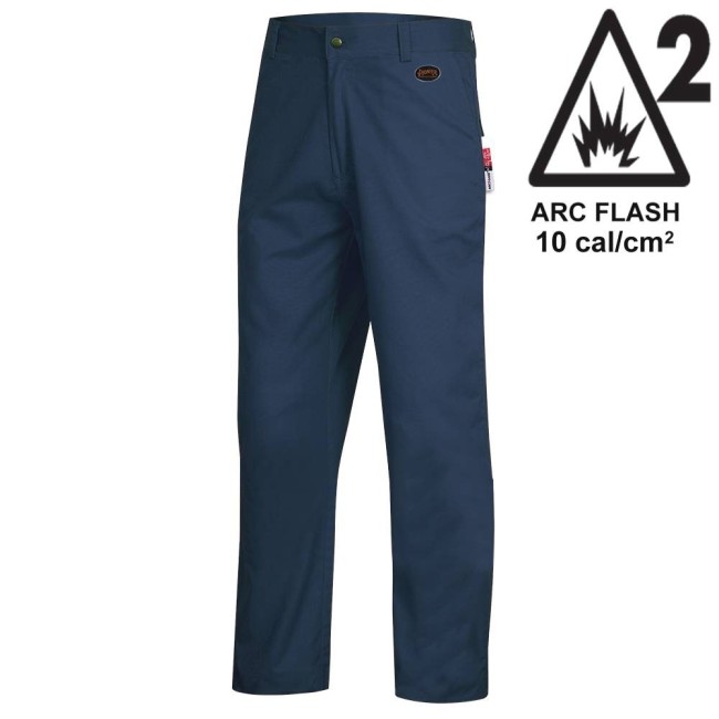 Pioneer® FR-tech® Model 7761, Arc 2 rated, 7 oz. navy blue flame-retardant regular pants available in various sizes