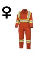 Pioneer Women's Orange Poly/Cotton 7oz V2020450, model 5514W, Coverall XS to 2XL