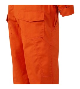 7 oz orange flame retardant coveralls, Arc Flash ARC 2, Pioneer 7705 & 7705T, hi-viz tape, leg zips