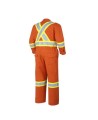 7 oz orange flame retardant coveralls, Arc Flash ARC 2, Pioneer 7705 & 7705T, hi-viz tape, leg zips