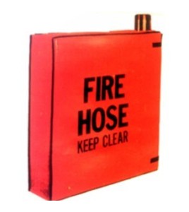 Cover for fire hose rack, 100 ft